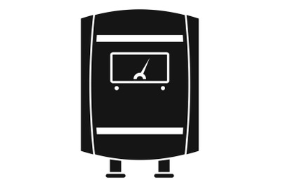 Gas boiler icon, simple style
