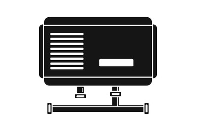 Electric boiler icon, simple style