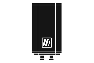Natural gas boiler icon, simple style