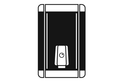 Home heater boiler icon, simple style
