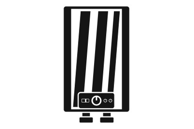 Steam boiler icon, simple style