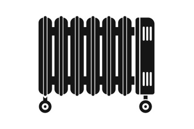 House oil radiator icon, simple style