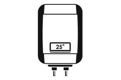 Digital panel boiler icon, simple style