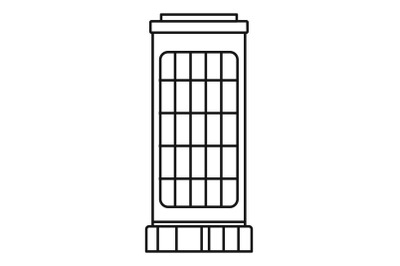 Heater stand icon, outline style