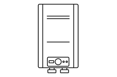 Steam boiler icon, outline style