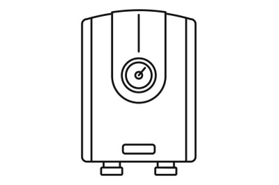 Water boiler icon, outline style
