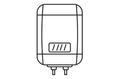 Digital panel boiler icon, outline style
