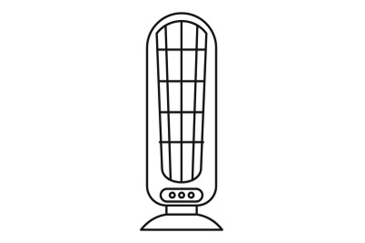 Heater fan icon, outline style