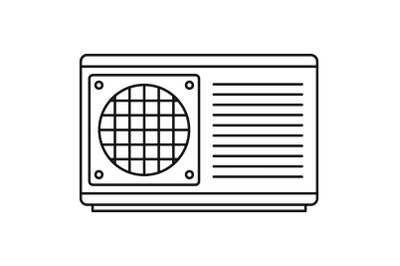 Conditioner part icon, outline style