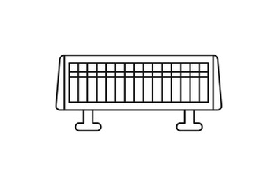 Heater stand icon, outline style