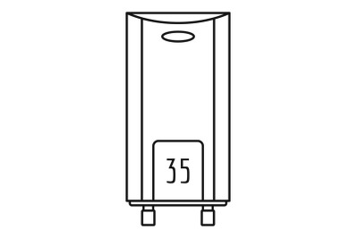 Boiler icon, outline style