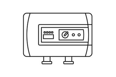Modern boiler icon, outline style