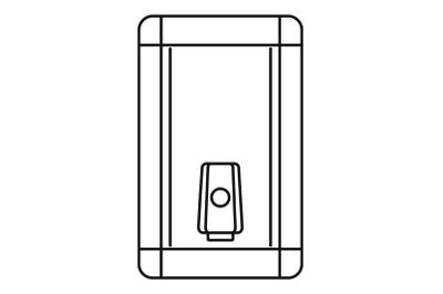 Home heater boiler icon, outline style
