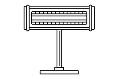 Home heater stand icon, outline style