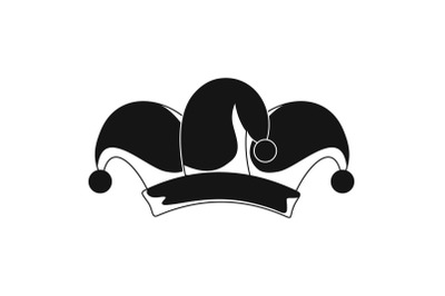 Jester hat icon, simple style