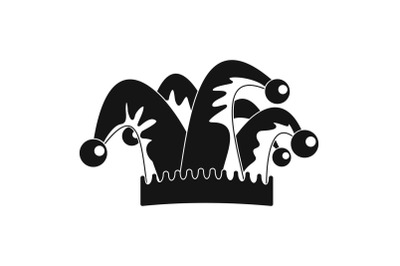 Humor hat bell icon, simple style