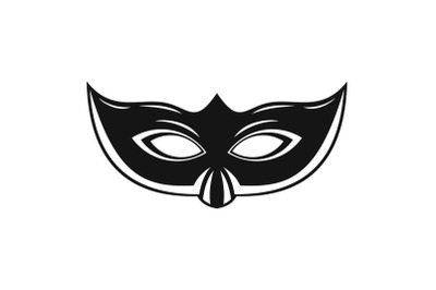 Elegant carnival mask icon, simple style