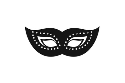 Elegant mask icon, simple style
