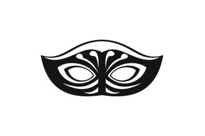 Festive mask icon, simple style