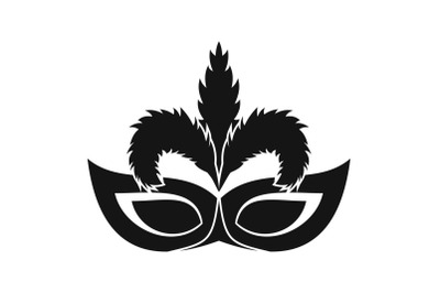 Fashion mask icon, simple style