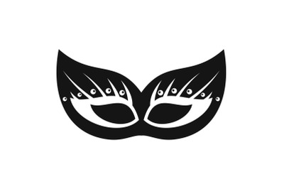 Italian festive mask icon, simple style
