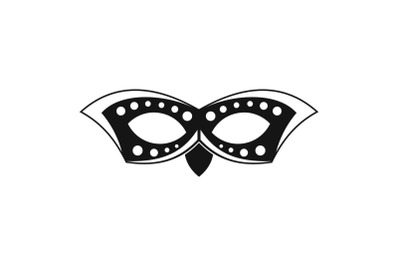 Event mask icon, simple style