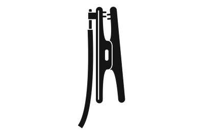 Welding clamp icon, simple style