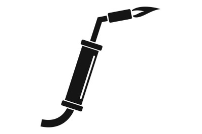 Gas welding icon, simple style