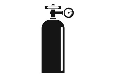 Gas welding ballon icon, simple style