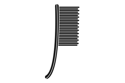 Metal brush icon, simple style