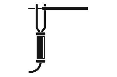 Welding electrode icon, simple style