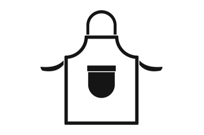 Welding clothes icon, simple style