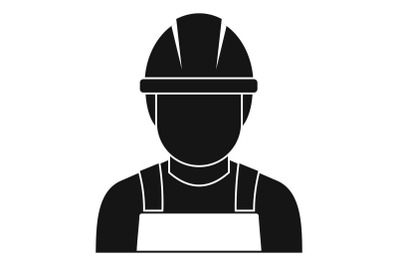 Welding man icon, simple style
