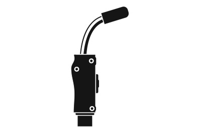 Welding head icon, simple style