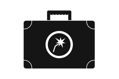 Welding bag icon, simple style
