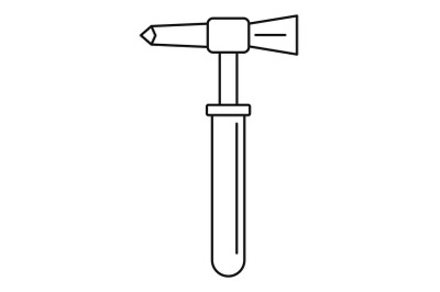 Hammer tool icon, outline style