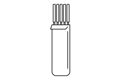 Electrodes icon, outline style