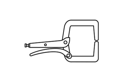 Electrical cable tool icon, outline style