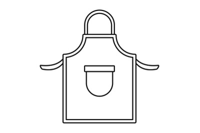 Welding clothes icon, outline style