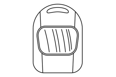 Welding helmet icon, outline style