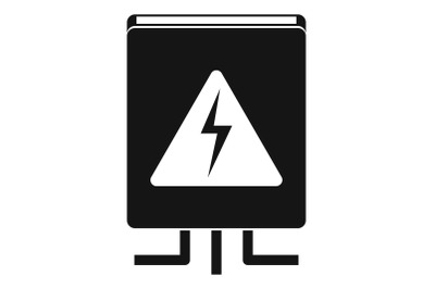 Electrical box icon, simple style