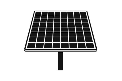 Solar brand panel icon, simple style