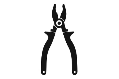 Pliers icon, simple style