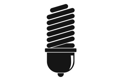 Light bulb icon, simple style