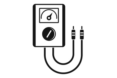 Voltage device tool icon, simple style