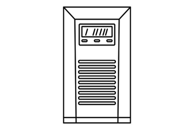 Electrical tool box icon, outline style