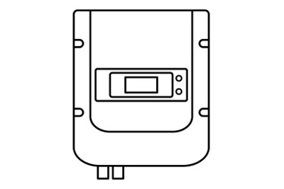 Electric counter icon, outline style