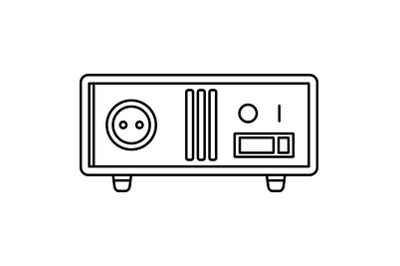 Electric stabilizer icon, outline style