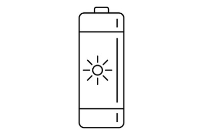 Battery icon, outline style