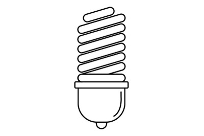 Light bulb icon, outline style